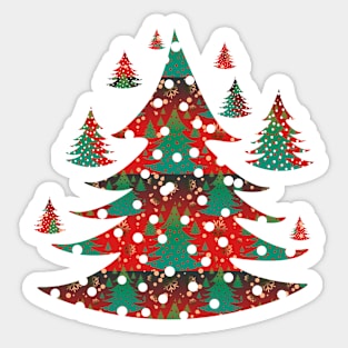 Christmas Wallpaper Red Sticker